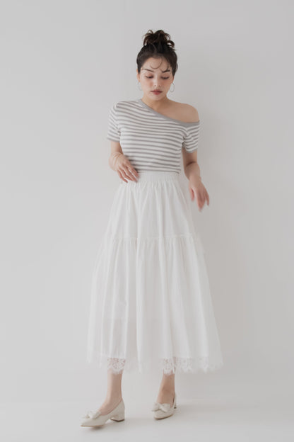 【SALE】裾レーススカート