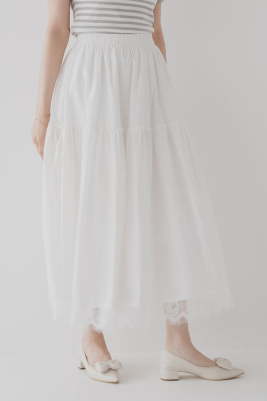 【SALE】裾レーススカート