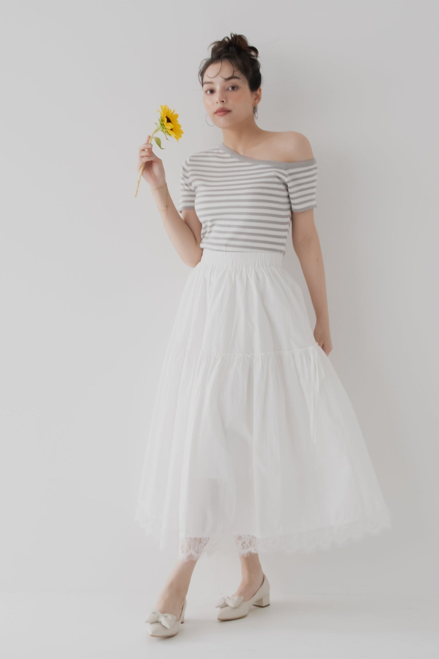 【SALE】裾レーススカート