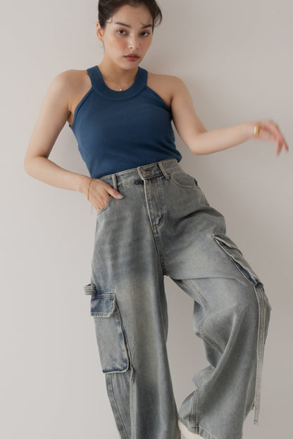 【SALE】カーゴデニムパンツ