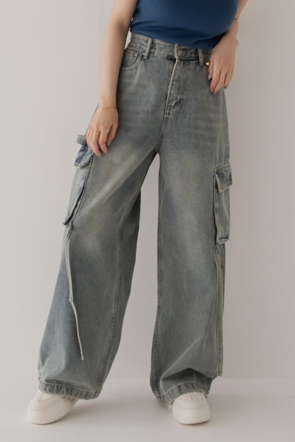 【SALE】カーゴデニムパンツ