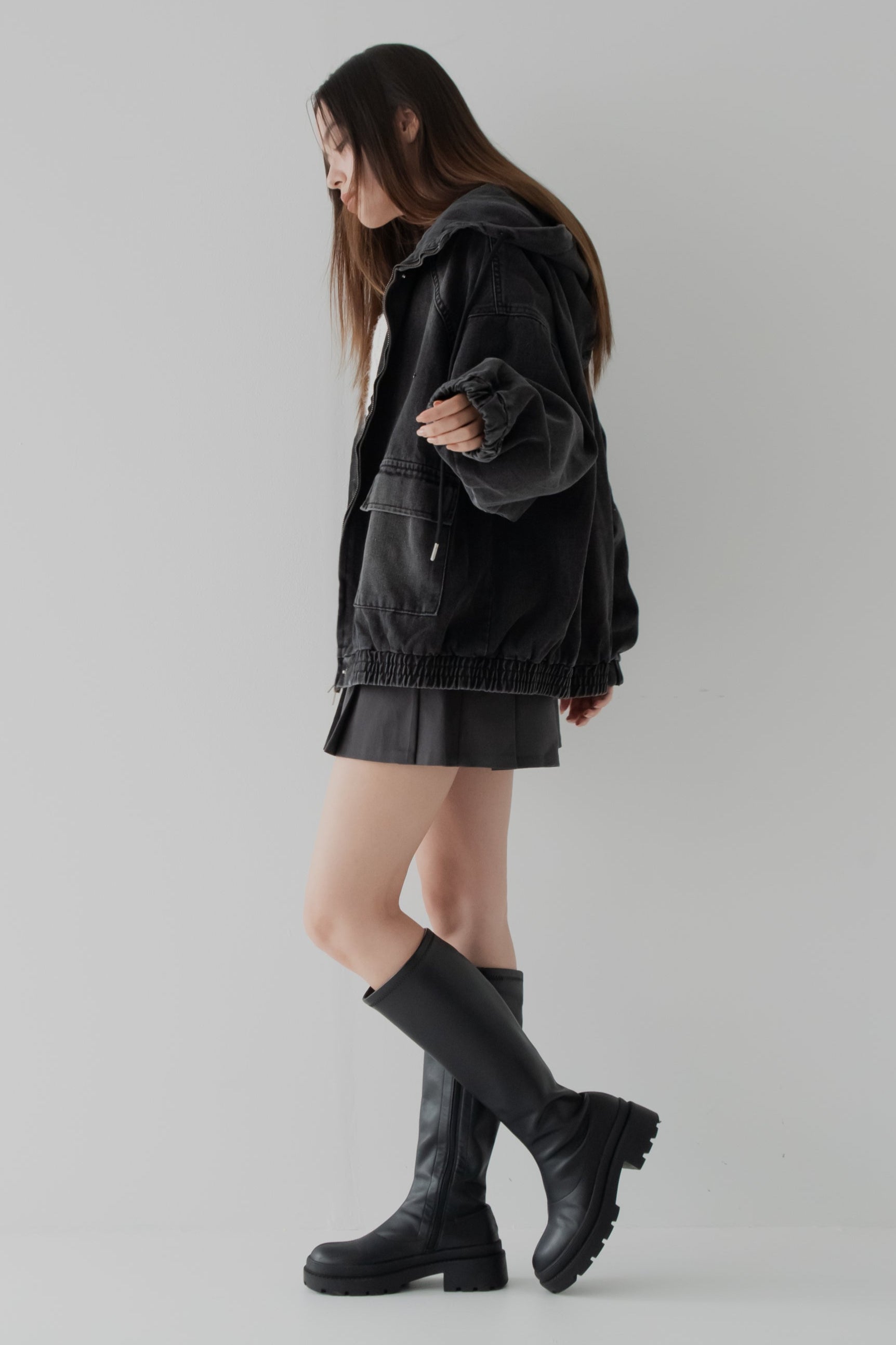 くぅちゃんコラボアイテム】ルーズフィット ユニセックスデニム