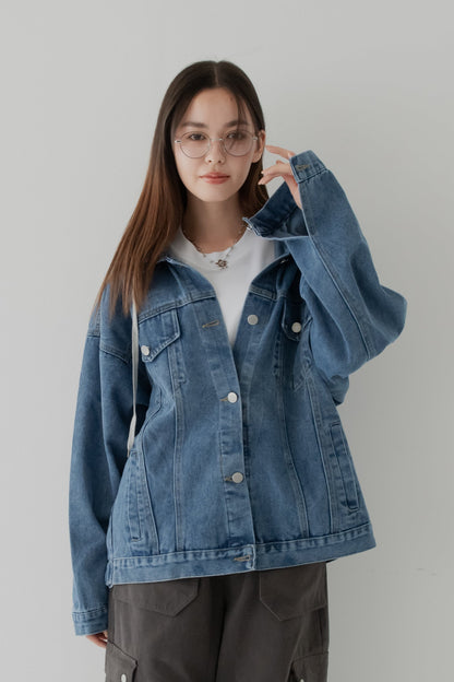 オーバーサイズパーカデニム