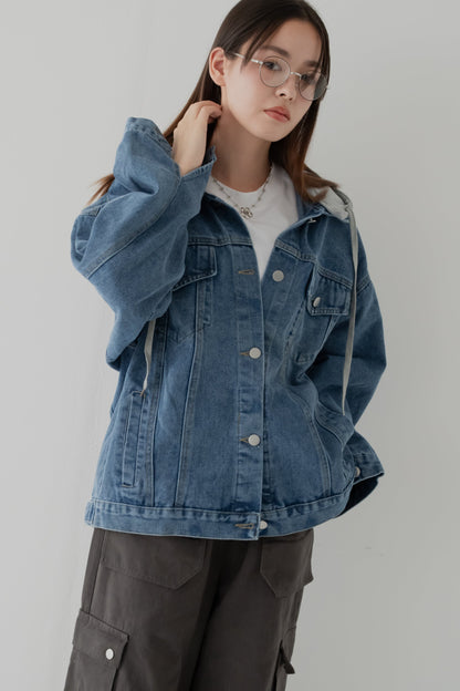 オーバーサイズパーカデニム