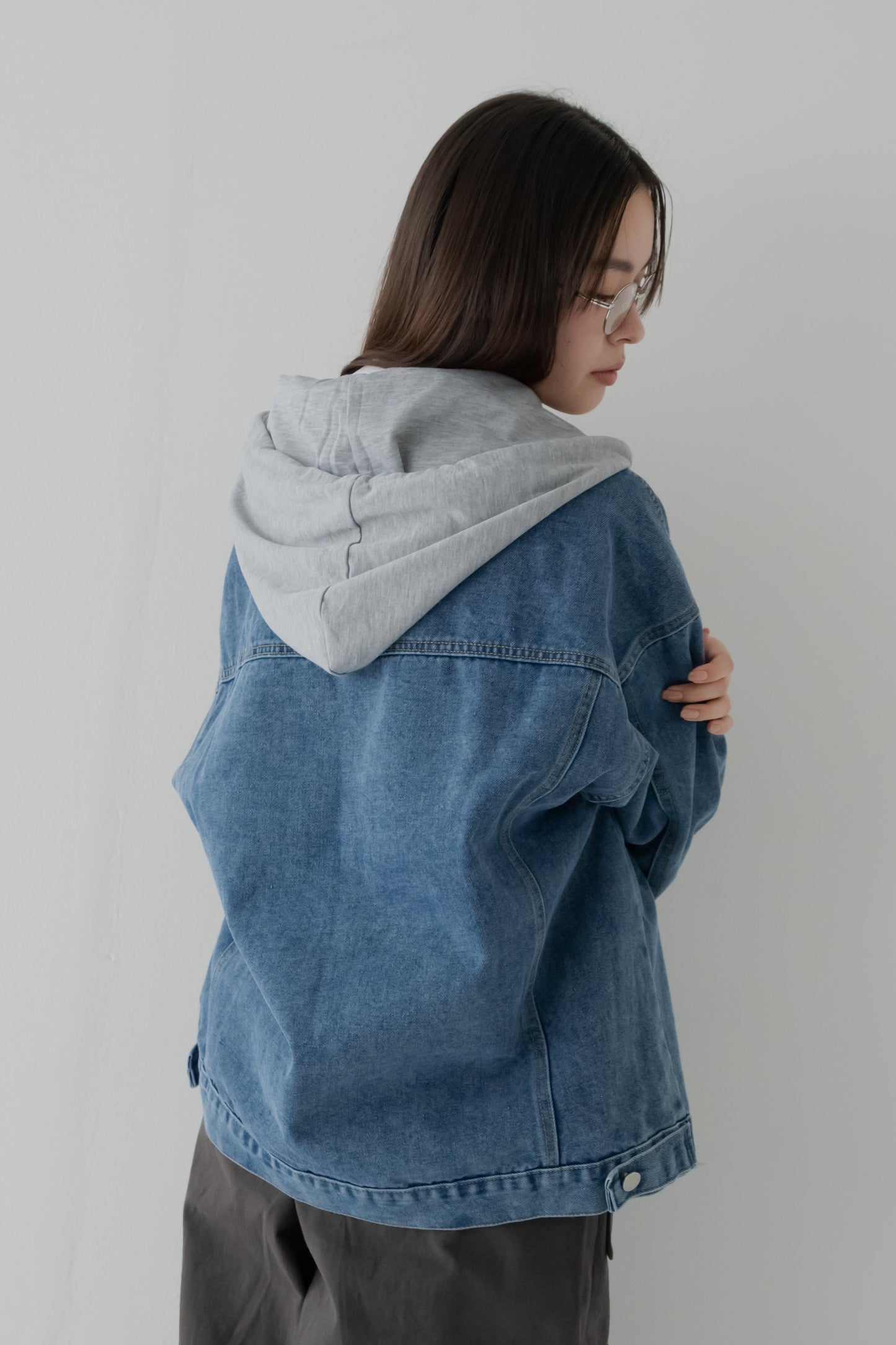 オーバーサイズパーカデニム