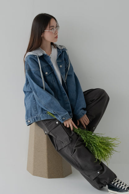 オーバーサイズパーカデニム