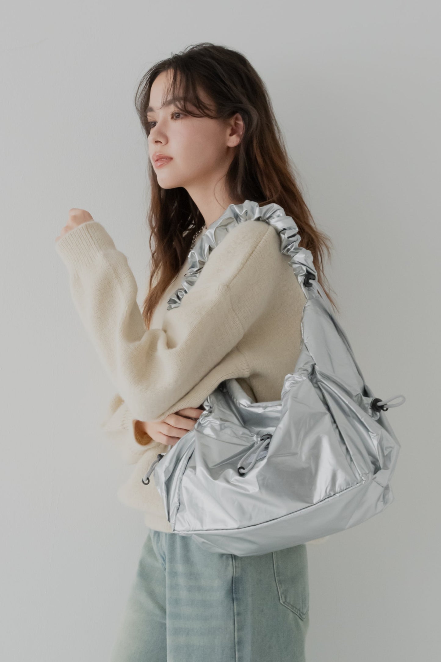 くしゅっとショルダーバッグ