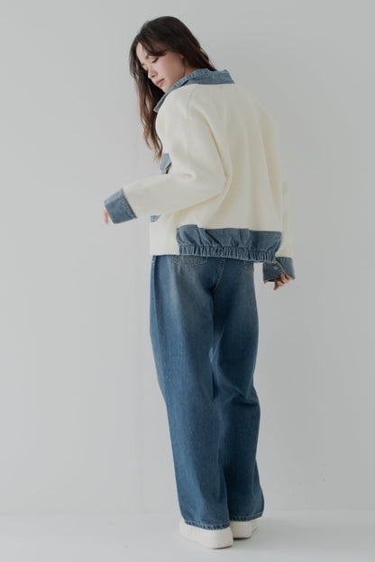 スタッズデニムパンツ