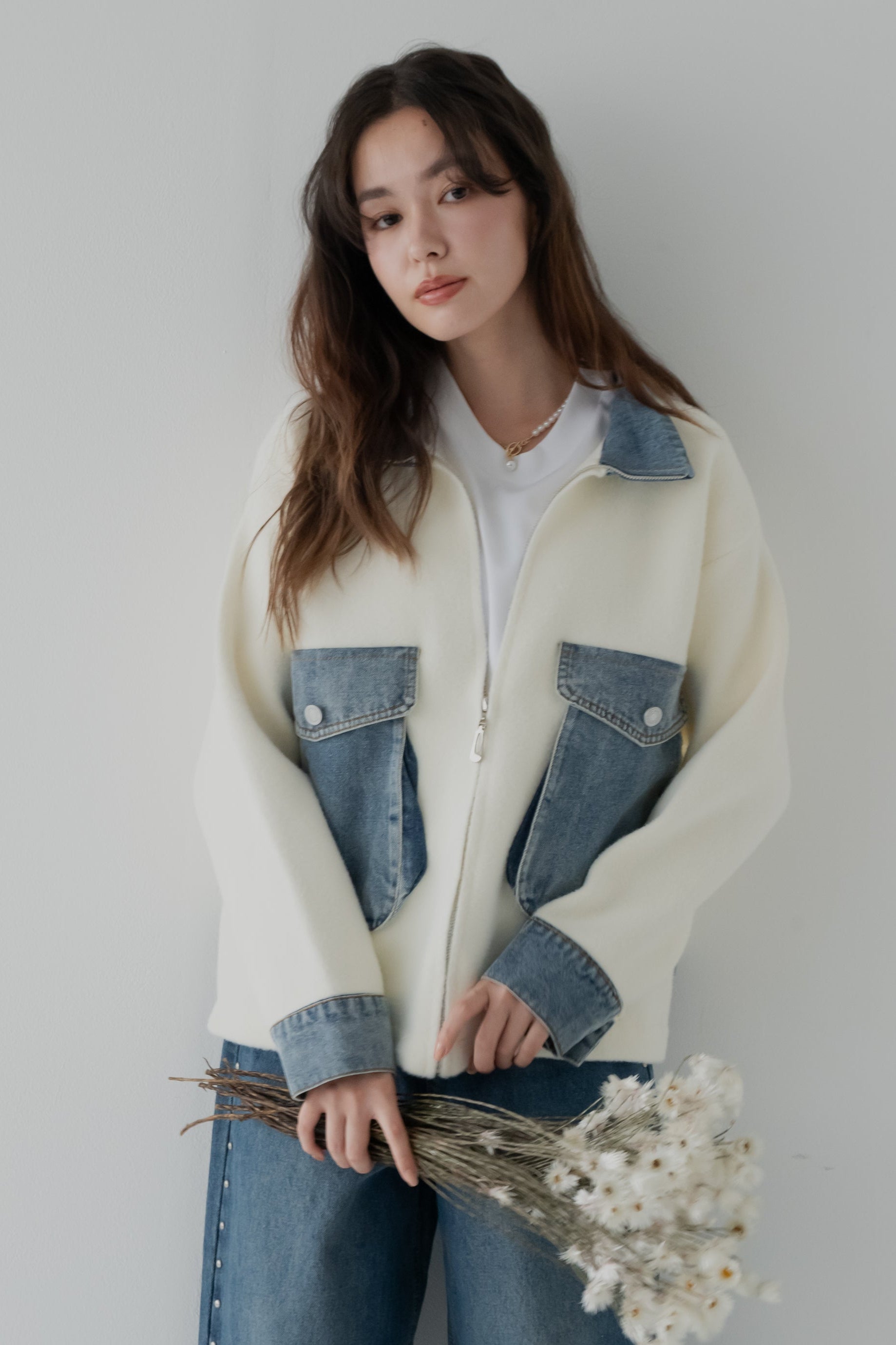 ミックスデニムソフトボアジャケット – VESTITOOT