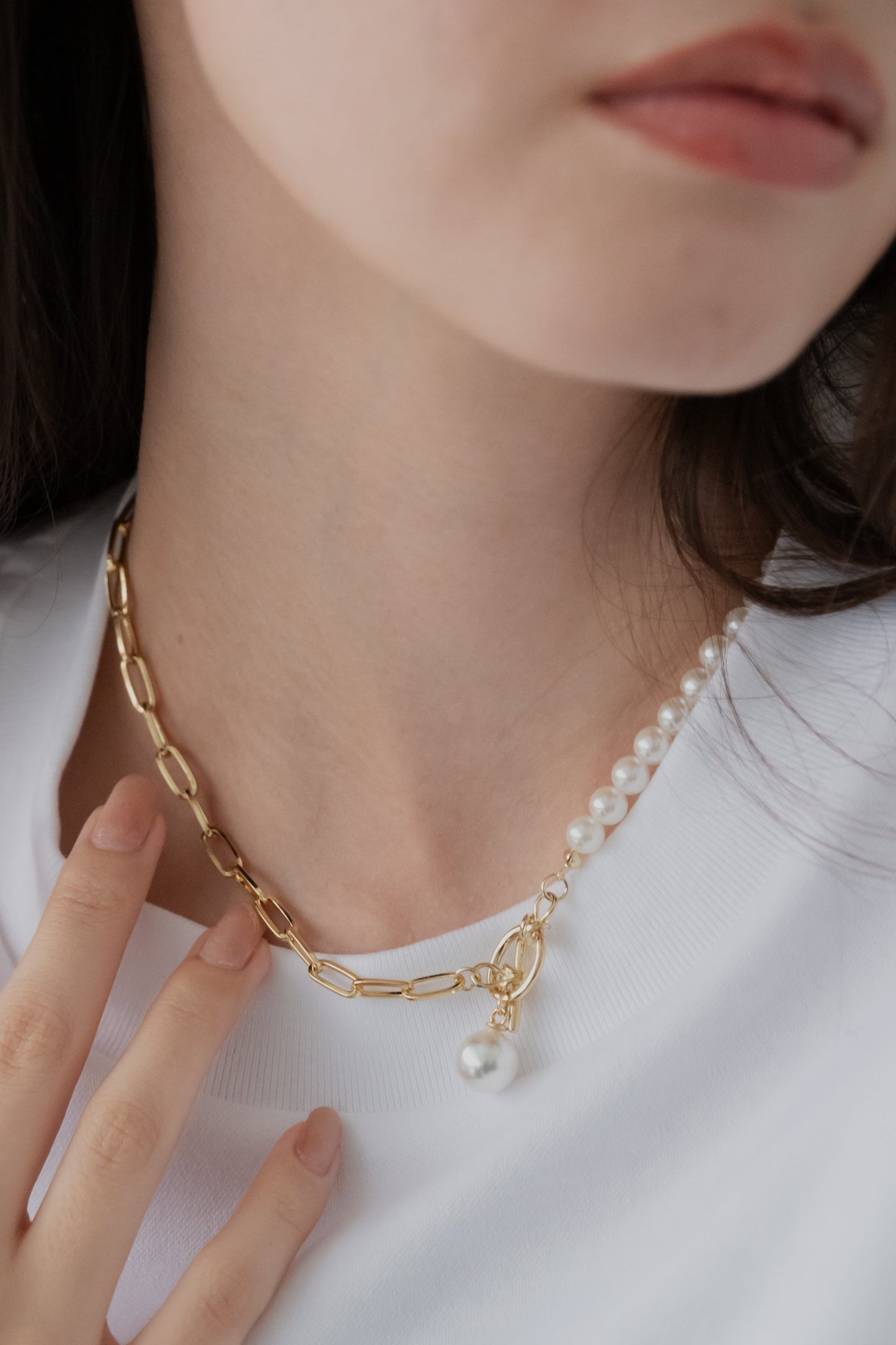 ミックスパールネックレス