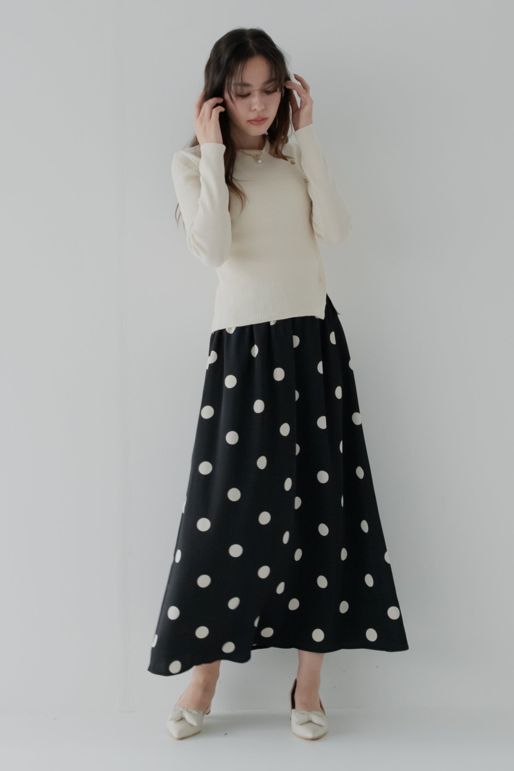 るな GU公式 | ナローロングスカートZ