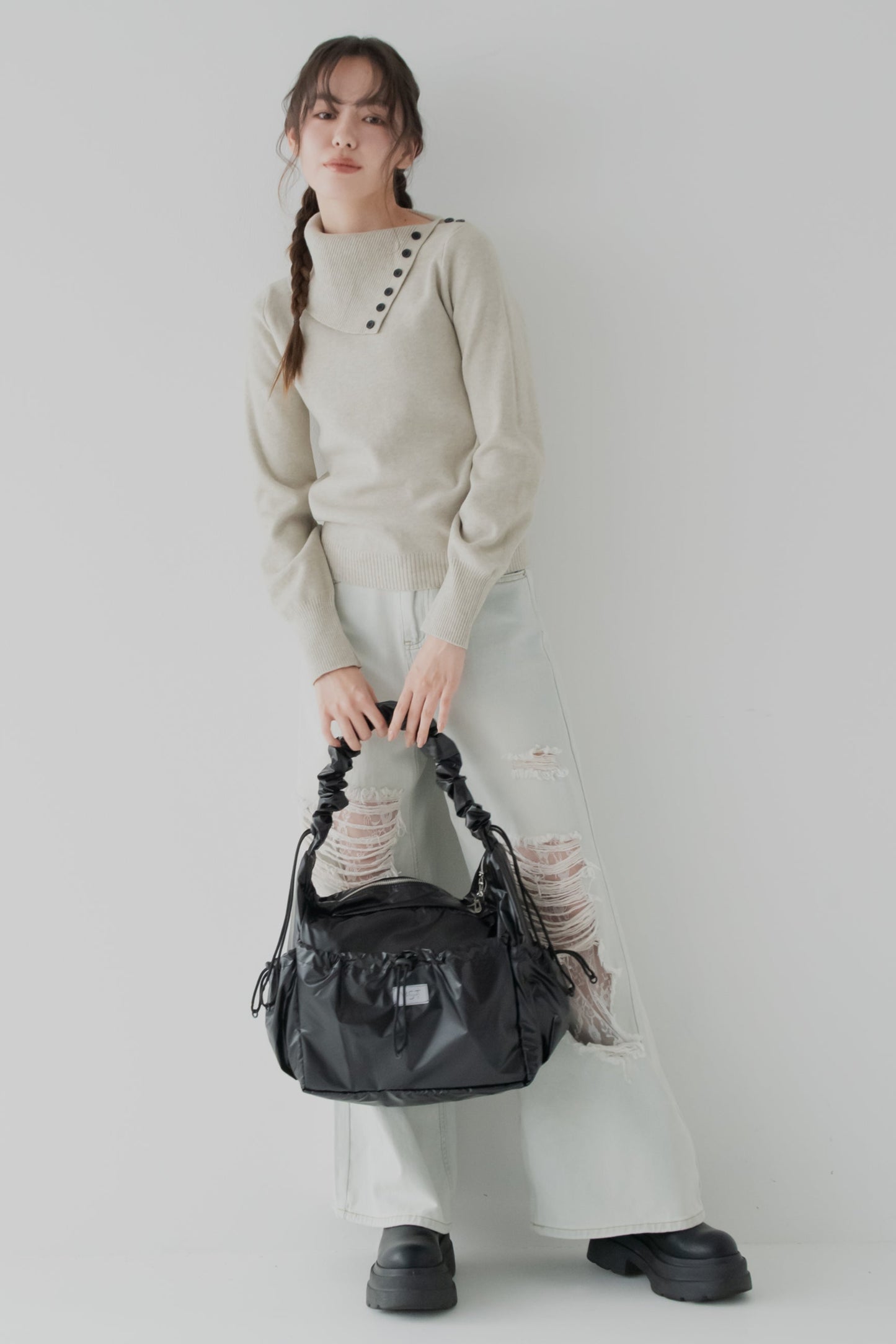 くしゅっとショルダーバッグ