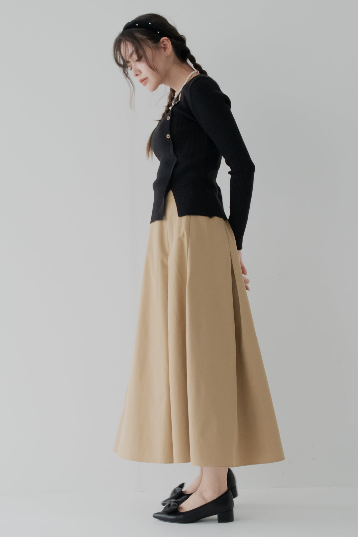 グレイスラインフレアスカート