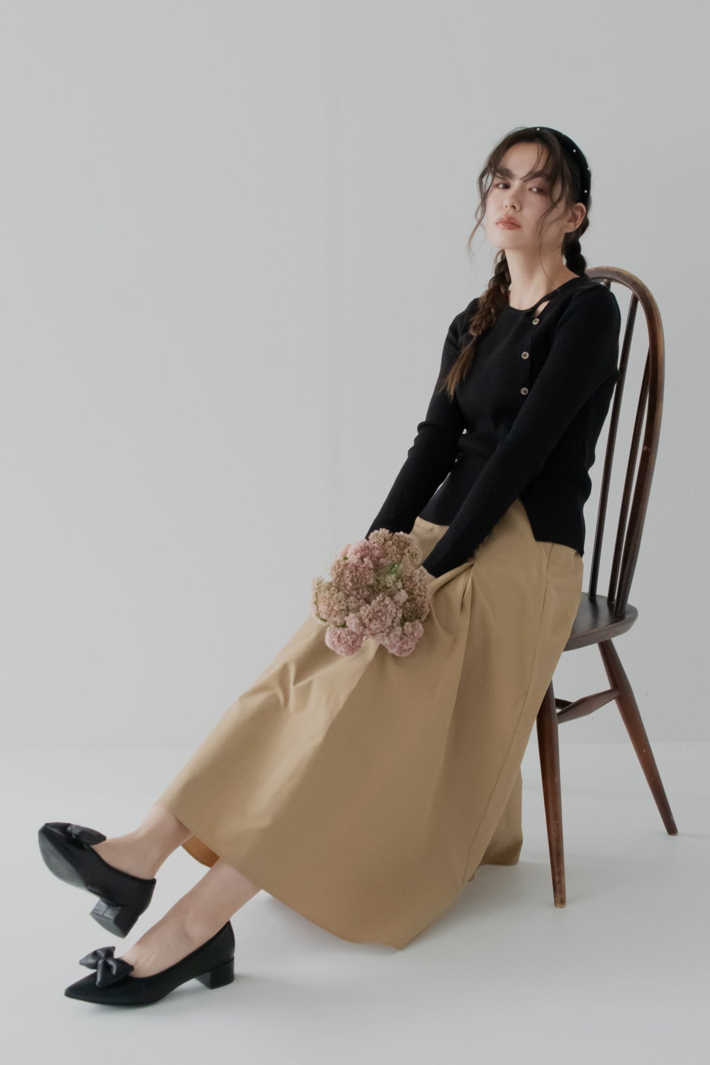 グレイスラインフレアスカート